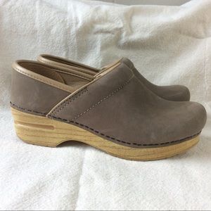 Dansko Professional Taupe Milled Nubuck Leather 36